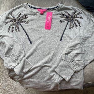 Lilly Pulitzer NWT Tippie Embellished Sweatshirt - Small